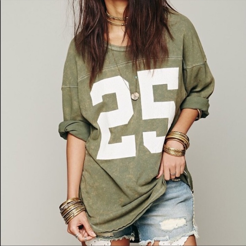 ⭐️ISO⭐️ do not purchase Free People touchdown football Jersey